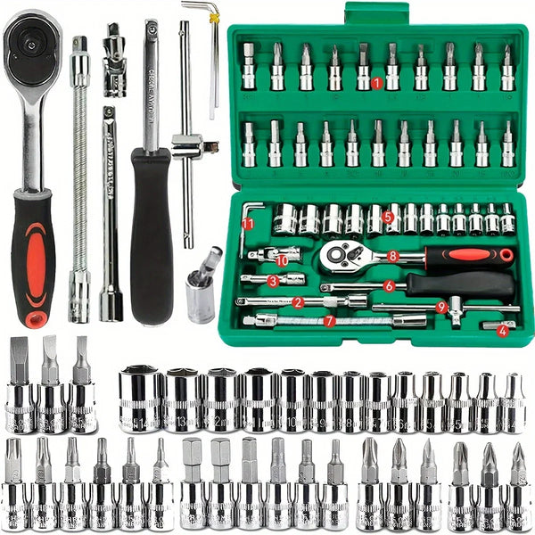 46PCS Metric Socket Wrench Set
